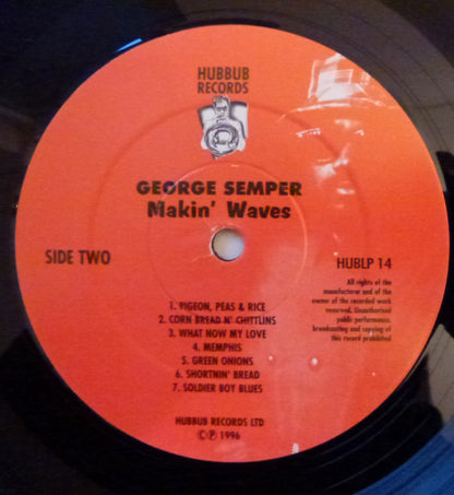 George Semper : Makin' Waves (LP, Album, RE)