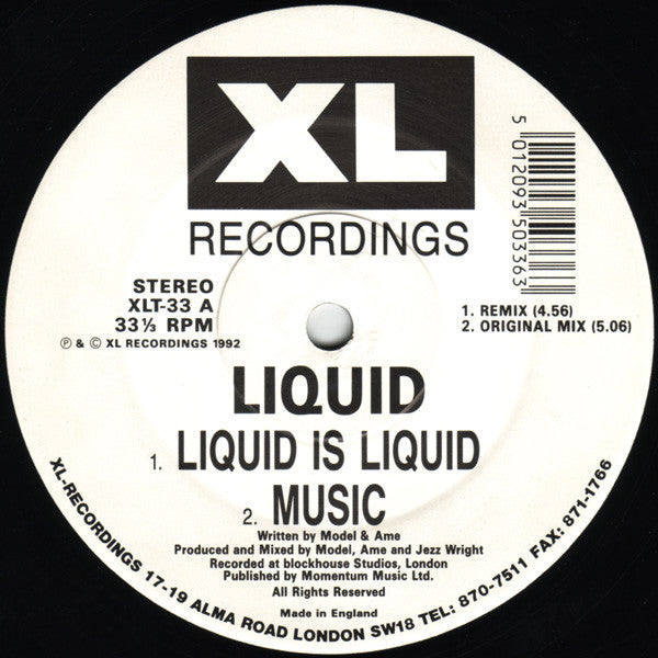 Liquid : The Future Music E.P. (12", EP)