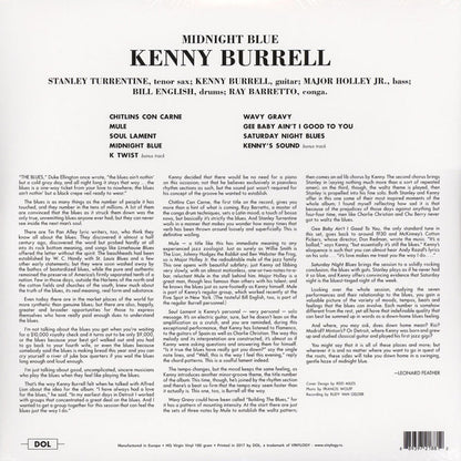 Kenny Burrell : Midnight Blue (LP, Album, RE, Unofficial, 180)