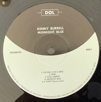 Kenny Burrell : Midnight Blue (LP, Album, RE, Unofficial, 180)