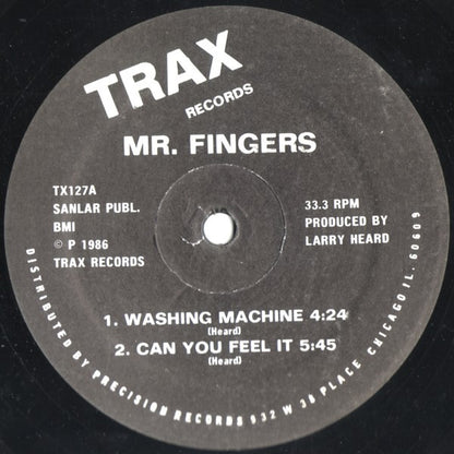 Mr. Fingers : Washing Machine (12", Bla)
