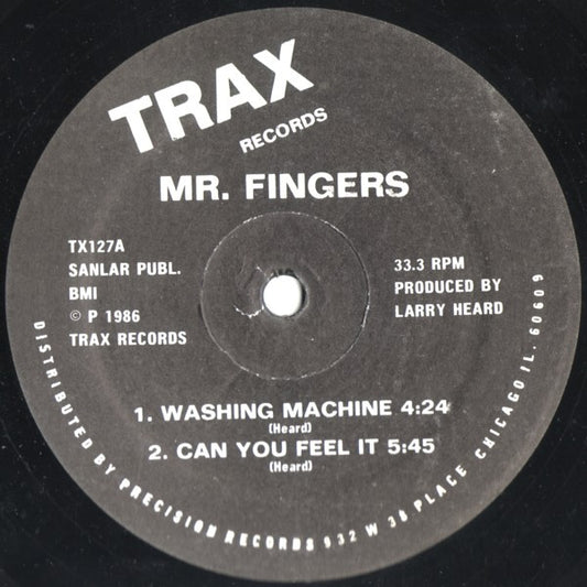 Mr. Fingers : Washing Machine (12", Bla)