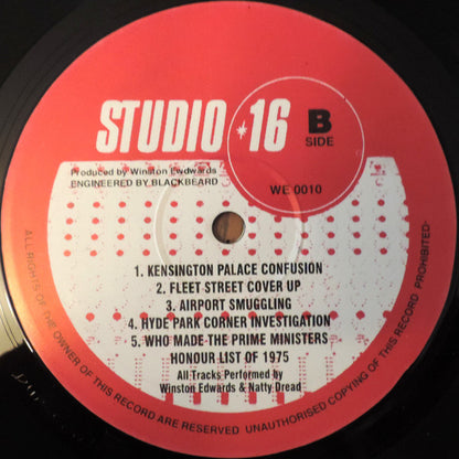 Winston Edwards & Blackbeard (2) : Dub Conference (LP, Album, RE)