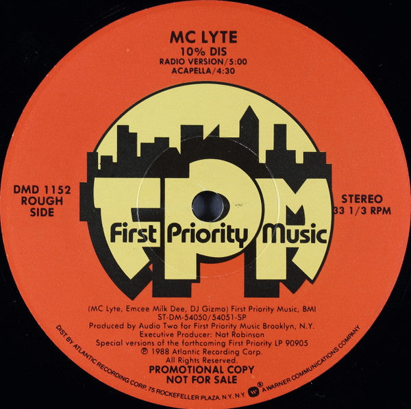 MC Lyte : 10% Dis (12", Promo)
