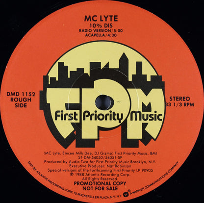 MC Lyte : 10% Dis (12", Promo)