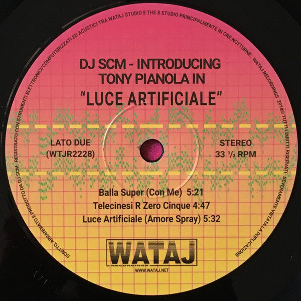 DJ SCM : Introducing Tony Pianola In Luce Artificiale (LP, MiniAlbum)
