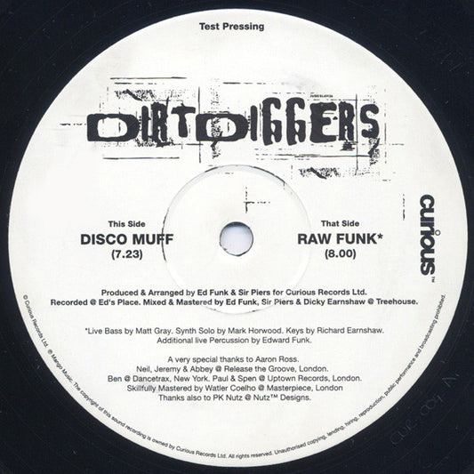 DirtDiggers : Disco Muff / Raw Funk (12", TP)