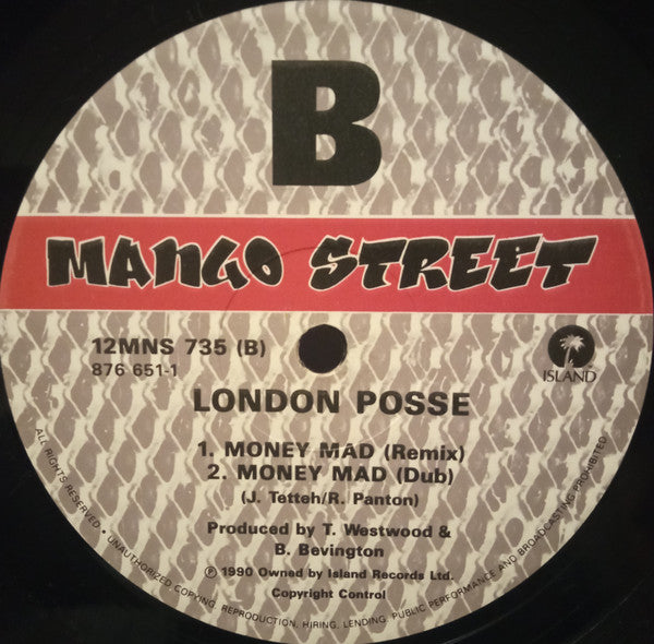 London Posse : Live Like The Other Half Do / Money Mad (12")