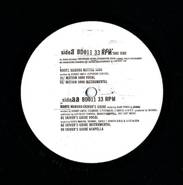 Roots Manuva : Motion 5000 (12", Single)