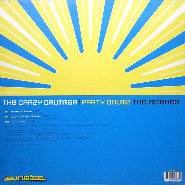 The Crazy Drummer : Party Drumz (12")