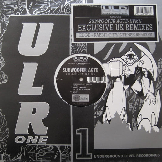 Subwoofer Agte : Hymn - Exclusive UK Remixes (12")