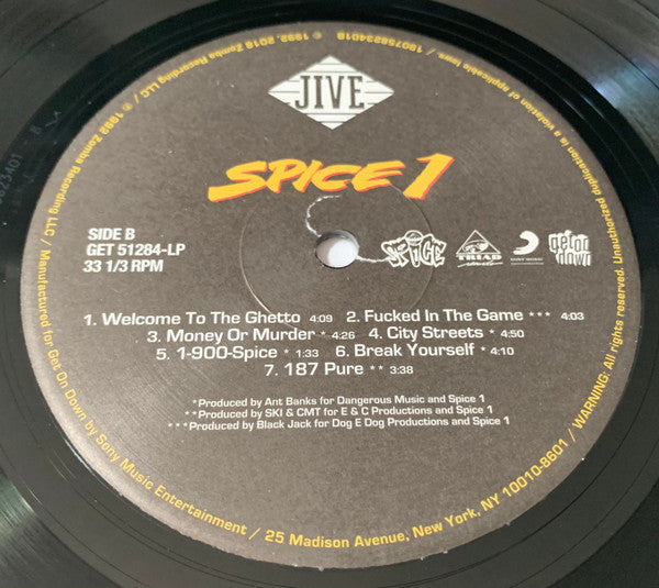 Spice 1 : Spice 1 (LP, Album, RE)