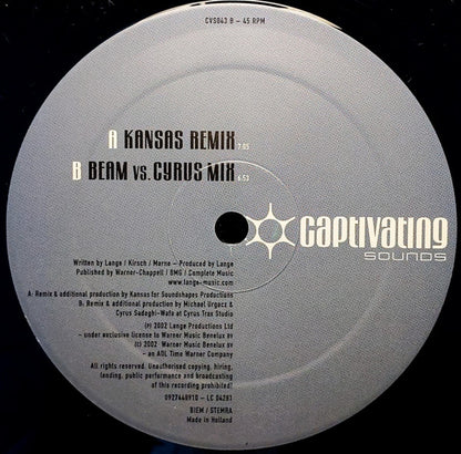 Lange Featuring Skye (2) : Drifting Away (Remixes) (12")