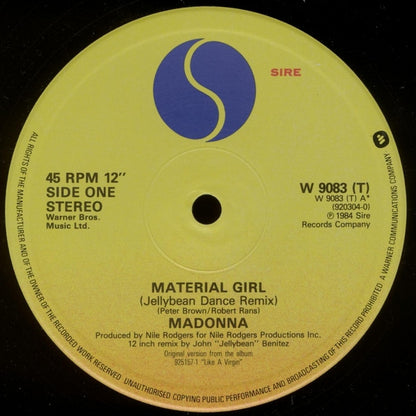 Madonna : Material Girl / Pretender (12", Single)