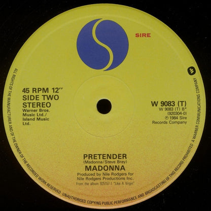 Madonna : Material Girl / Pretender (12", Single)