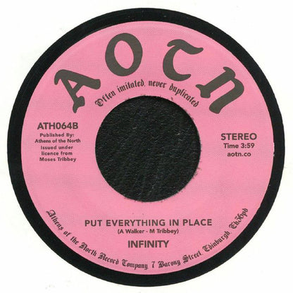 Infinity (6) : Party Man / Put Everything In Place (7", RE)