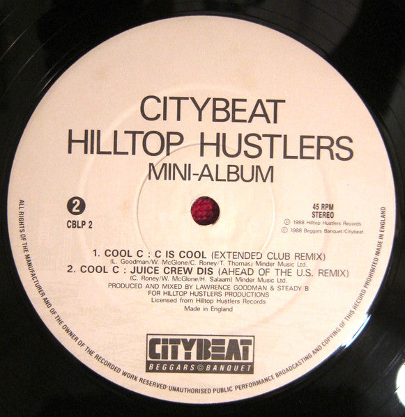 Cool C / 3-D* : Hilltop Hustlers (12", MiniAlbum)