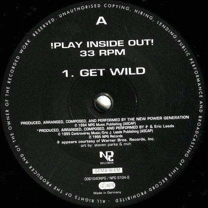 The New Power Generation : Get Wild - The Single (12", Single)