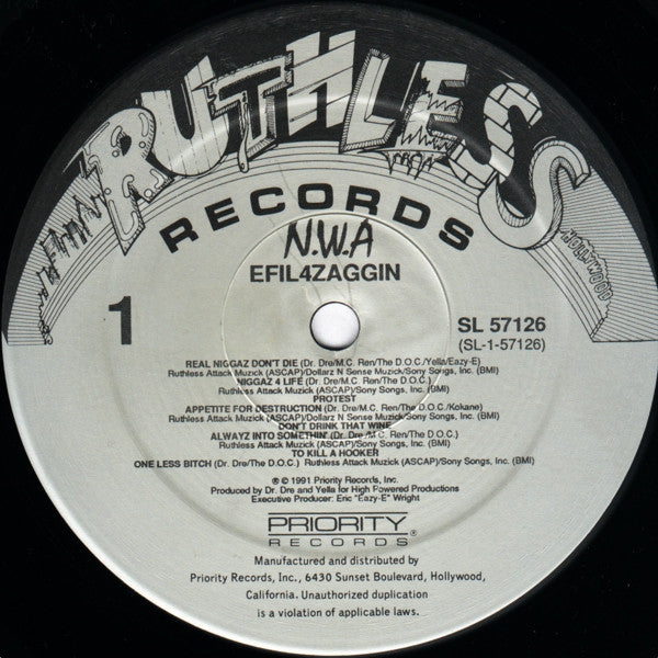 N.W.A* : Efil4zaggin (LP, Album)