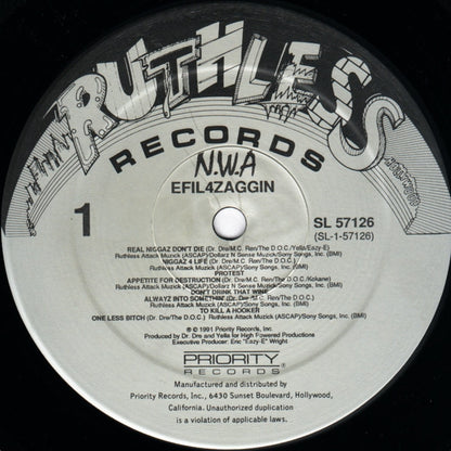 N.W.A* : Efil4zaggin (LP, Album)
