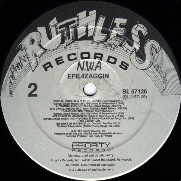 N.W.A* : Efil4zaggin (LP, Album)