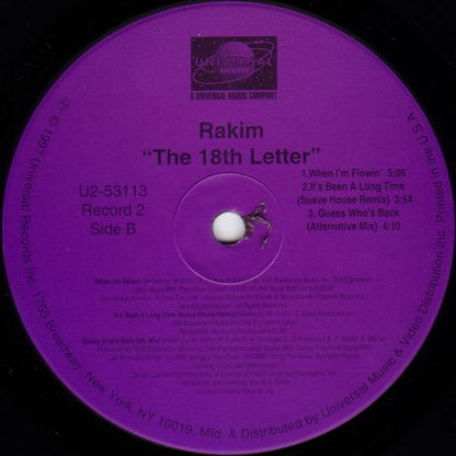 Rakim : The 18th Letter (2xLP, Album)