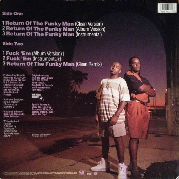 Lord Finesse : Return Of The Funky Man (12", Maxi)