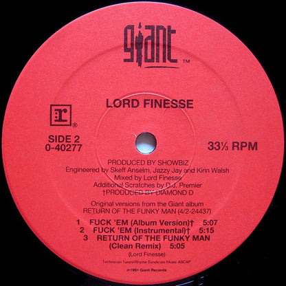 Lord Finesse : Return Of The Funky Man (12", Maxi)