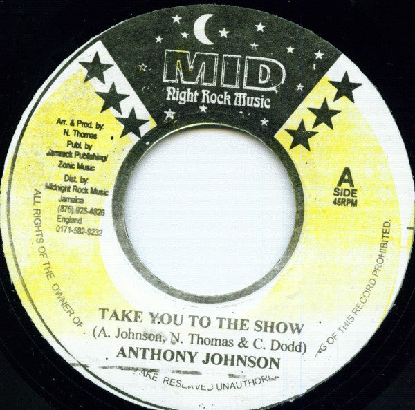 Anthony Johnson : Take You To The Show (7", RP)