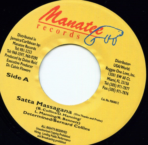 Determine / Bernard Collins : Satta Massagana (7")