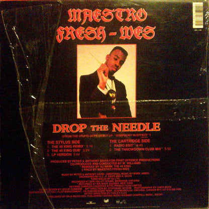Maestro Fresh-Wes : Drop The Needle (12")