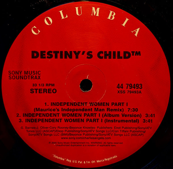 Destiny's Child : Independent Women Part I (12")