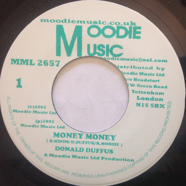 Donald Duffus : Money Money  (7", RE, Gre)