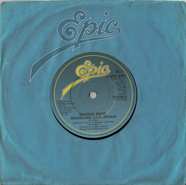 George Duke : Brazilian Love Affair (7", Single)