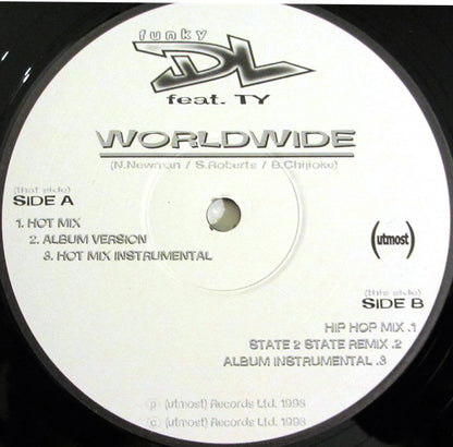 Funky DL Featuring Ty : Worldwide (12", Single)