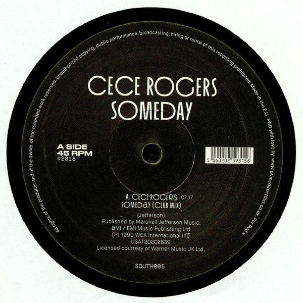 Ce Ce Rogers : Someday (12", RE)