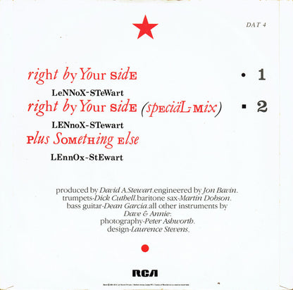 Eurythmics : Right By Your Side (12", Single, SW )