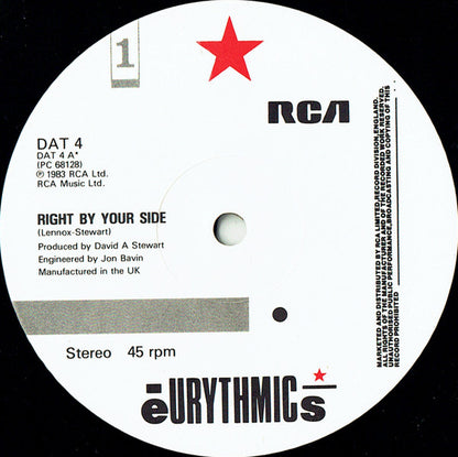 Eurythmics : Right By Your Side (12", Single, SW )
