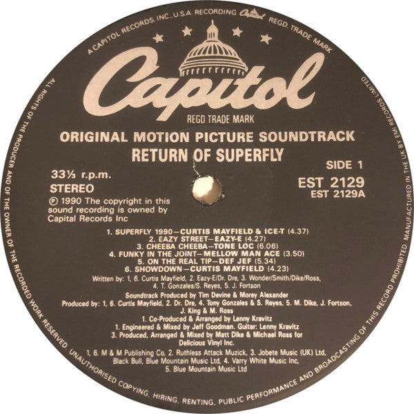 Various : Return Of Superfly (Original Motion Picture Soundtrack) (LP, Comp)
