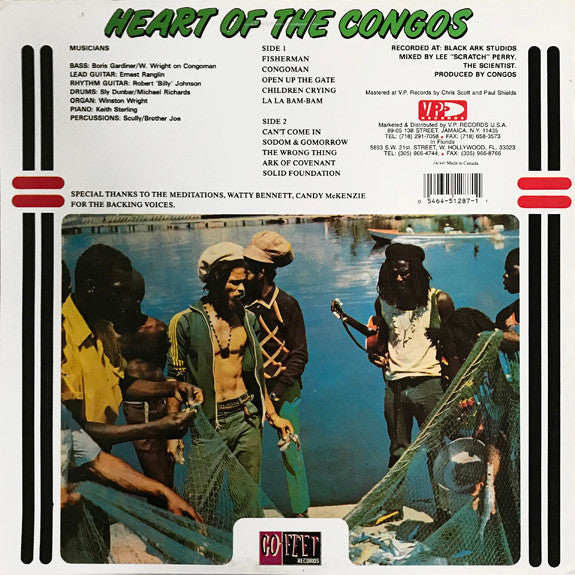 The Congos, Cedric Myton ∙ Roydel Johnson : Heart Of The Congos (LP, Album, RE)