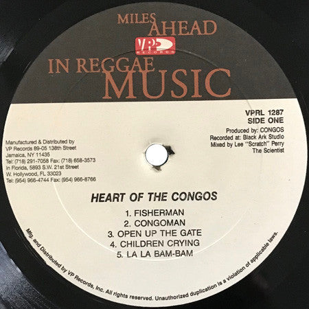 The Congos, Cedric Myton ∙ Roydel Johnson : Heart Of The Congos (LP, Album, RE)