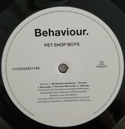 Pet Shop Boys : Behaviour. (LP, Album, RE, RM, 180)
