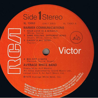 Average White Band : Warmer Communications (LP, Album)