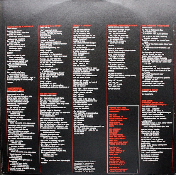 Average White Band : Warmer Communications (LP, Album)