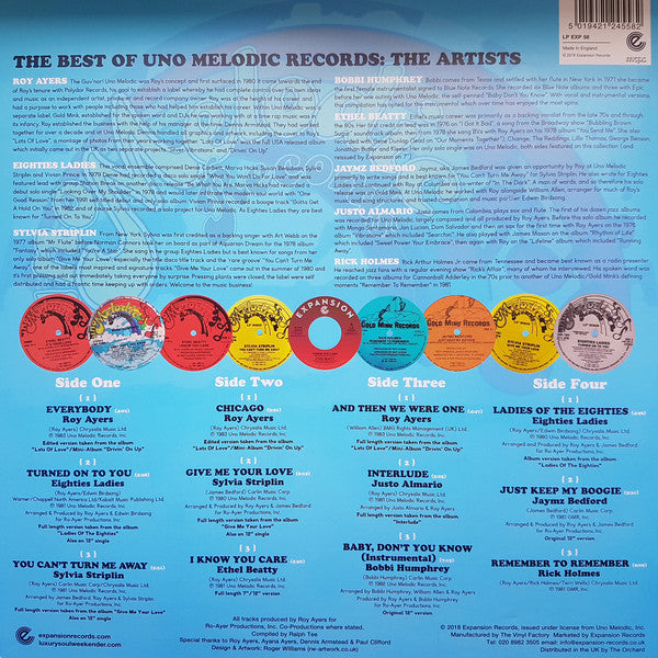 Various : The Best Of Uno Melodic Records (2x12", Comp)
