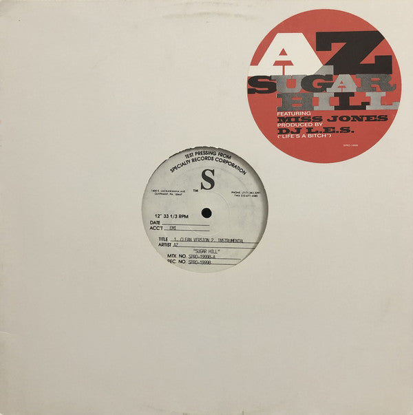AZ : Sugar Hill (12", TP)