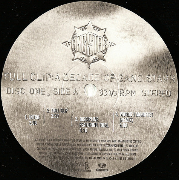 Gang Starr : Full Clip: A Decade Of Gang Starr (4xLP, Comp)