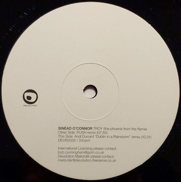 Sinéad O'Connor : Troy (The Phoenix From The Flame) (12", Single)