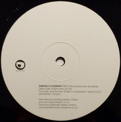Sinéad O'Connor : Troy (The Phoenix From The Flame) (12", Single)
