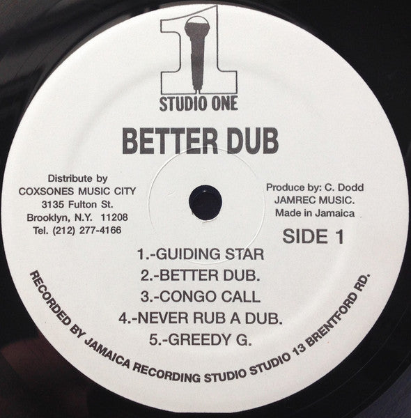 Dub Specialist : Better Dub From Studio One (LP, Album, RP)